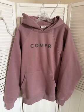 Comfrt Women's Mauve Pullover Hoodie